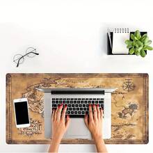 Alfombrilla de ratón grande con mapa de la Tierra Media - Almohadilla de escritorio ultra suave, base de goma, diseño con temática de Halloween, adecuada para oficina y configuración de computadora doméstica, diseño de fantasía, alfombrilla de ratón, alfombrilla de escritorio, alfombrilla de ratón linda, tapete de escritorio de computadora, alfombrilla de ratón grande, almohadilla para teclado, alfombrilla de ratón para juegos, almohadilla de escritorio grande, tapete de escritorio, accesorio de estación de trabajo, textura suave, base - Multicolor - Ver 6