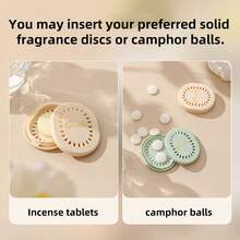 1 盒 + 5 片香薰垫家居和浴室空气清新剂 - 自粘香薰盒、壁挂式香薰盒、鞋柜和衣柜除臭剂，适用于浴室、汽车、衣柜、鞋柜等场景 - 彩色 - 查看 12