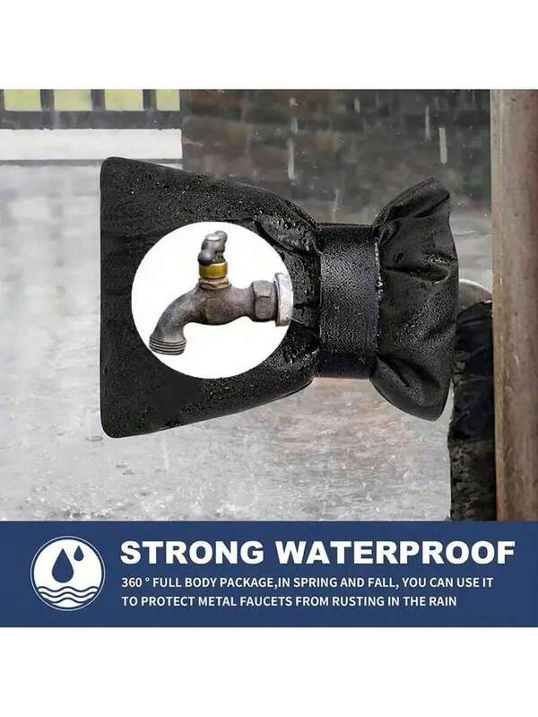 2/1 Piece Outdoor Faucet Antifreeze Cover, Leather Faucet Cover Antifreeze Protection Cover, Faucet Antifreeze Protection Cover, Winter Outdoor Faucet Protector, High Strength Antifreeze Protection, Easy To Install And Remove, Pipe Insulation And Antifreeze, Suitable For Outdoor, Indoor, Faucet, Winter, Dust Cover