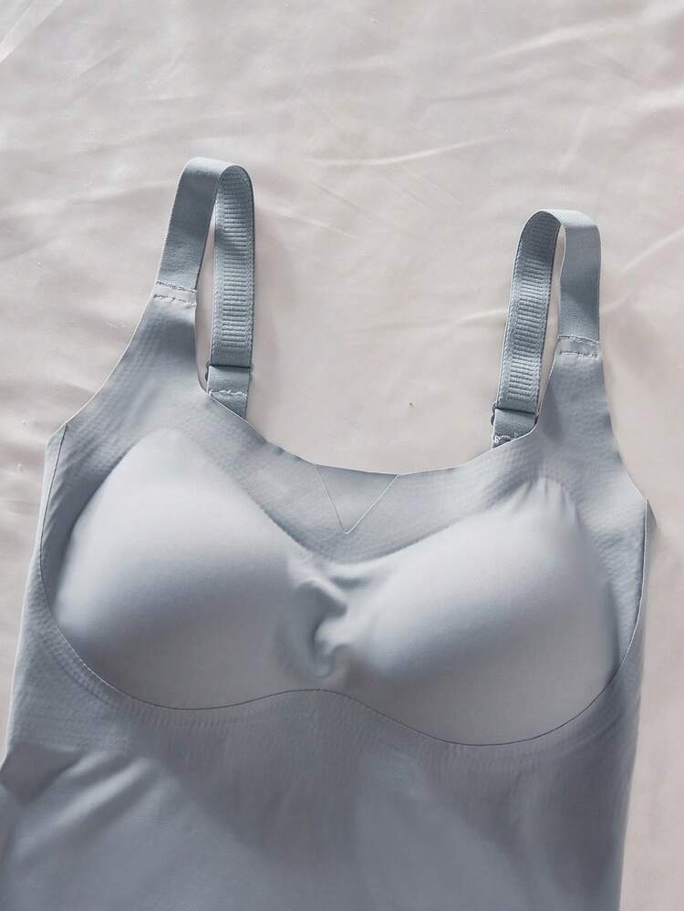 4 pièces/set Débardeur de sous-vêtement sans couture à bretelles réglables pour femmes - Multicolore - Voir 4