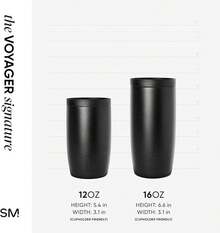 Taza de Café para Viaje con Tapa 360°| Vasoérmico de Acero Inoxidable Aislado con Revestimiento de Cerámica| Regalos para Mujeres| Voyager Colección| 470 ml.| Salvia de vidrio marino - Patrón: Caleidoscopio - Ver 3