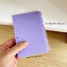 A4/A5/A6/A7 环形分隔页 6/8 页活页夹分隔页 PP 分隔页 预算书配件 日记本 日程本 笔记本配件