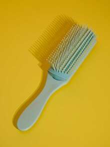 salon fashion 1 Stück minimalistischer einfarbiger komfortabler 9-reihiger Haarkamm, Haarbürste, Slick-Back-Bürste, Stylingbürste, Lockenbürste, Kantenbürste, Haarkamm, Haarbürste, Haarbürstenset, Kamm, Locken Kamm, Entwirrbürste, Haarbürste für Frauen, Haar, Reise, Haarpflege, Haarwerkzeuge, Harzeug, Friseur, Friseurzubehör, Friseursalon, Friseurausrüstung