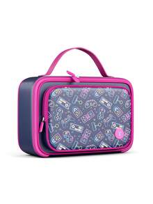 Meoky Insulated Lunch Box – 1pc Large Capacity Thermal Bag with Cute Cartoon Design, Reusable Bento Lunch Tote Keeps Food Warm & Fresh, Ideal for Back to School, Kindergarten, Picnic & Travel - 黑色 - 查看 7