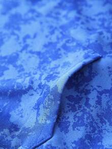 男士轻薄扎染水洗连帽卫衣和抽绳运动裤两件套，老鹰印花图案，连帽卫衣带抽绳和口袋，运动裤腰部也带抽绳，适合春、秋、冬三季街头穿搭、慢跑、通勤、旅行、户外活动，是送给丈夫或男友的理想礼物。 - 彩色 - 查看 4