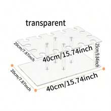 3-Tier Acrylic Champagne Tower Display Rack With 28 Slots, Floating Champagne Glass Holder For Party, Wedding, Celebration, Halloween And Christmas Party Supplies - Transparent - View 11