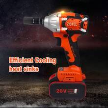 1/2" Cordless Electric Impact Wrench 520Nm Power Driver Tool Set W/ 1 Battery US - 預設 - 查看 5