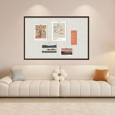 40x60cm 自粘式复古公告板，无需钻孔照片墙面装饰背景，房间装饰备忘板，返校季，可插入和悬挂照片，适用于墙面装饰、办公室备忘、桌面隔热、生日家居装饰、返校季房间装饰、文具、节日派对装饰、圣诞节和新年装饰配件、新年礼物、送给朋友、同学、长辈、老师的创意礼物