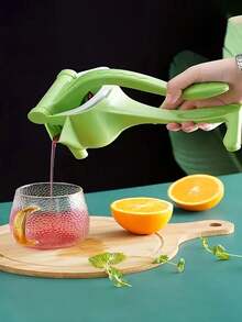 1 pezzo Spremiagrumi manuale senza elettricità - Costruzione in plastica robusta, design per spremitura rapida - Adatto per arance, limoni, melograni - Modello compatto facile da pulire, produzione di alta qualità, spremi-frutta un must-have per gli essenziali per la casa e il campeggio all'aperto