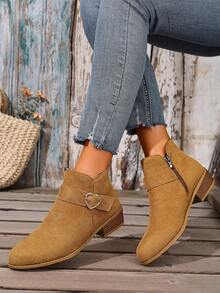 Stivaletti alla caviglia da donna alla moda, punta affusolata, tacco medio, chiusura con cerniera, tomaia e sottopiede in tessuto, comodi per tutte le stagioni - adatti per abbigliamento casual con jeans e abiti, vacanze, attività all'aperto, viaggi, stivaletti casual, stivaletti con punta affusolata, stivaletti alla caviglia da donna, stivaletti piatti da donna, stivaletti con tacco chunky, stivaletti larghi da donna, calzature comode