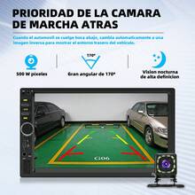 Radio para coche con Bluetooth y CarPlay de 7 pulgadas MP57018b7012b7010bMP4MP3, USB - Negro - Ver 7
