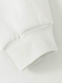 [FNI Fusion]Plus Size Women Clothes | Retro California Los Angeles Letter Print Hoodies For Women, Oversized Casual Going Out Tops Women, Perfect For Vacation Outfits Women & Valentine's Day Date Looks, Cozy Fleece Lined Drop Shoulder Hoodie For Daily & Holiday WearWomen Long Sleeve Sweatshirts Plus Size Spring Break Summer Tops For Women Relaxed Daily Outfit. - 白色 - 查看 4