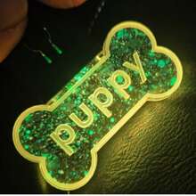 Customized LED Pet Collar For Dog And Cat, Laser Engraved Personalized Name Collar, Glow-In-The-Dark Waterproof Pet Collar, Adjustable High Visibility Color-Changing LED Dog Collar For Night Walking - Multicolor - View 11