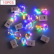 10串LED星光灯串,仙女灯,花束灯,适合作为礼物、卧室装饰、圣诞节、婚礼、情人节、庭院装饰、氛围照明 - 銀色 - 查看 18