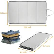 Lightweight Foldable Steam Ironing Board, Suitable For Business Travel And Tourism (Three-Fold Or Four-Fold), Steam Ironing Rack, Steam Ironing Pad, Hanging Ironing Board, Steam Iron, Steam Iron, Hanging Steam Ironing Pad, Handheld Ironing Board - Grey - View 4