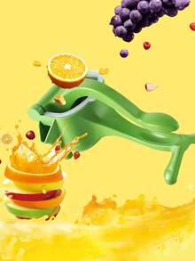 1 pezzo Spremiagrumi manuale senza elettricità - Costruzione in plastica robusta, design per spremitura rapida - Adatto per arance, limoni, melograni - Modello compatto facile da pulire, produzione di alta qualità, spremi-frutta un must-have per gli essenziali per la casa e il campeggio all'aperto