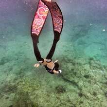 HISEA 1 Pair Women's Long Diving Socks; Women's Beach Snorkeling And Swimming Socks; Goddess Extended Beach Socks - Black - View 5