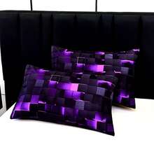 3pcs Cool Technology Digital Printing Material Quilt Cover Set Four Seasons Product, Red And Blue, Four Sizes(Twin, Full, Queen, King) (1 Quilt Cover + 1/2 Pillowcase, Without Filling) - EJBTTAA180 - View 6