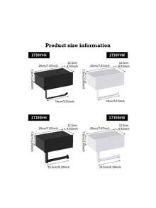 1pc No Drill Wall-Mounted Toilet Paper Holder With Shelf & Wet Wipe Storage Box - Heavy-Duty Plastic, White Bathroom Shelf, Space-Saving Adhesive Backing (No Screws/Holes) For Toilet Paper, Wipes, Phone Holder, Wipes -