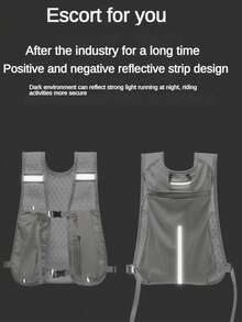 Reflective Running Vest With Front Phone Holder Breathable Hydration Vest Pack Adjustable Chest Waist Strap Lightweight Water Backpack For Women And Men Runners Vest Multi-Functional Sports Bag For Trail Cycling Hiking Climbing Marathons Running Gear Sport Essential Accessories - Multicolor - View 7