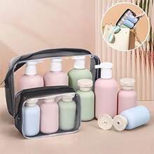 3pcs Refillable Travel Bottles Set, Shampoo, Body Wash, Lotion Containers - Multicolor - View 10