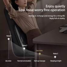 Full Body Massage Pad, Shiatsu Back Massager With Heat, 3D Kneading Massage Chair Pad, Electric Massage Seat Cushion For Body, Neck,Shoulder, With Movable Multi-Function Leg And Foot Massager For Office, Home - 灰色 - 查看 7
