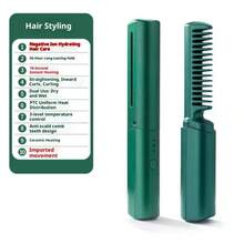 Rechargeable Mini Hair Straightener - Wireless Portable Travel Electric Comb, Suitable For Frizzy Hair, Smoothing, Available In Pink, Purple And Green - Suitable For Travel, Outdoor, Indoor, Convenient To Carry. The Perfect Gift For Women. - Multicolor - View 13