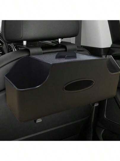 Caixa de armazenamento multifuncional para carro, caixa de lenços de papel para carro, porta-copos de água, caixa de armazenamento, caixa de armazenamento para encosto de banco de carro