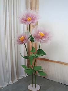 1 bông hoa mẫu đơn nhân tạo bằng lụa cỡ lớn 15,75 inch, trang trí hoa sống động như thật cho đám cưới, sinh nhật, cửa sổ khách sạn, trang trí nhà cửa. - nhiều màu - Xem 8