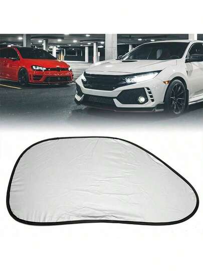 Painéis de proteção solar para carros revestidos com tecido prateado, painéis de proteção solar internos, cortinas de privacidade para o veículo, proteção solar para isolamento térmico do veículo, capa para proteção solar.