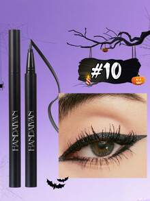 HANDAIYAN Waterproof, Smudge-Proof, Quick-Drying Metallic Eyeliner Pencil, Long-Lasting Pearl Finish, Suitable For Halloween, Costume Play, Parties, Christmas, Autumn/Winter Makeup - 10 - 查看 1