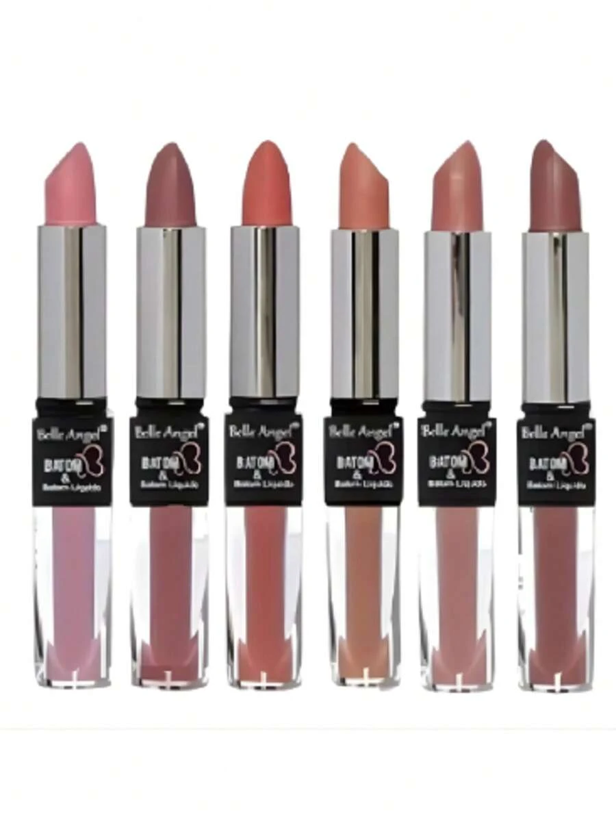 2 In 1 Matte Liquid Lipstick - Belle Angel - 顏色1 - 查看 1