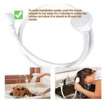 Portable Sink Hose Faucet Sprayer Shampoo Sprayer Handheld Shower Head Pet Bath Hose Sink Washing - như hình ảnh - Xem 5