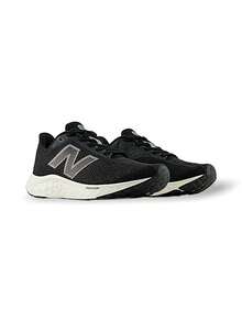 New Balance Giày thể thao chạy bộ Arishi cho nữ, tập gym, đi chơi, thể thao, nhẹ, co giãn, độ đàn hồi tốt, đệm, thấm mồ hôi, hấp thụ sốc, mặt trên bằng lưới thoáng khí, chống trượt, đế dày, dễ giặt, nhanh khô, logo màu trơn, thoải mái cho phụ nữ năng động, màu đen, WARISYK4 - đen - Xem 2