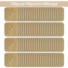 TENS電極貼片5X5cm自粘3.5mm插針無紡布凝膠貼片，用於電子脈衝身體按摩器EMS肌肉刺激器替換10/20/50/100入 - 5x5cm - 查看 23