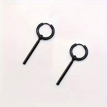 2/4 khuyên tai vuông dài chống dị ứng Punk, khuyên tai thép không gỉ cá nhân hóa, phù hợp đeo hàng ngày và mọi dịp. Món quà lý tưởng cho bạn bè và gia đình, phù hợp cho cả nam và nữ. - Hoa tai - Xem 7