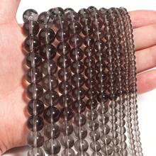 1pc Brown Round Glass Beads, Assorted Sizes 4/6/8/10/12mm, Fashion Casual Retro Autumn/Winter, Jewelry Making DIY Craft Supplies, Suitable For Holiday Decoration, Bracelets, Necklaces, Accessories, Keychains, Pendants - Brown - View 3