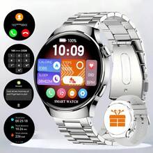 1 件 1.50 英寸高清全触摸屏智能手表，100 多种运动模式、计步器、天气预报、无线通话、消息提醒、远程摄像头、音乐播放器、DIY 壁纸，适合男士、女士、朋友、情侣、长辈作为节日礼物 - 彩色 - 查看 16