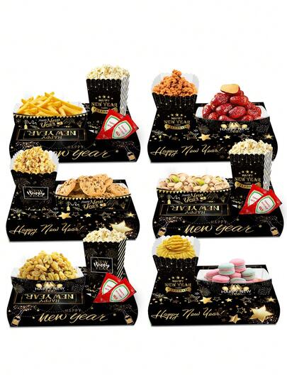 1/12/24 Disposable Party-Themed Snack Trays, Popcorn Boxes, Food And Beverage Stands, Snack Tray Boxes, Party Supplies, Family Food Trays, Kitchen Decorations