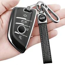 Funda protectora para llave de coche, estuche de protección de TPU suave, compatible con Series 2/3/5/6/7, X1 X2 X3 X5 X6 F15 F16 G20 G30, que ofrece protección completa