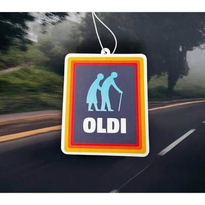 Funny Joke Car Freshener Oldi Scented Viral Stocking Filler Secret Santa Joke Present