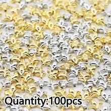 100pcs CCB Spacer Beads Flower Rose Tulip Shaped Beads For DIY Jewelry Making Accessories