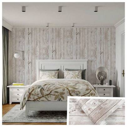 1 rolo de papel de parede autoadesivo com textura de madeira, papel de parede removível à prova d'água para bancada de armário, painéis de parede decorativos, 17,7 pol x 39,3 pol/118,1 pol/196,8 pol, adequado para todas as estações