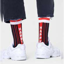 Happy Socks Calcetines Grid Stripe Crew Sock Talla 36-40 - Multicolor - Ver 5