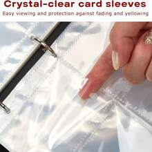 High Quality 4-Pocket Zipper Card Binder, 400-Card Transaction Card Binder, Portable PU Card Collecting Binder, Collection Card Album Folder, Suitable For Cards, MTG, TCG, Sports Cards, Gaming Cards - Multicolor - View 5