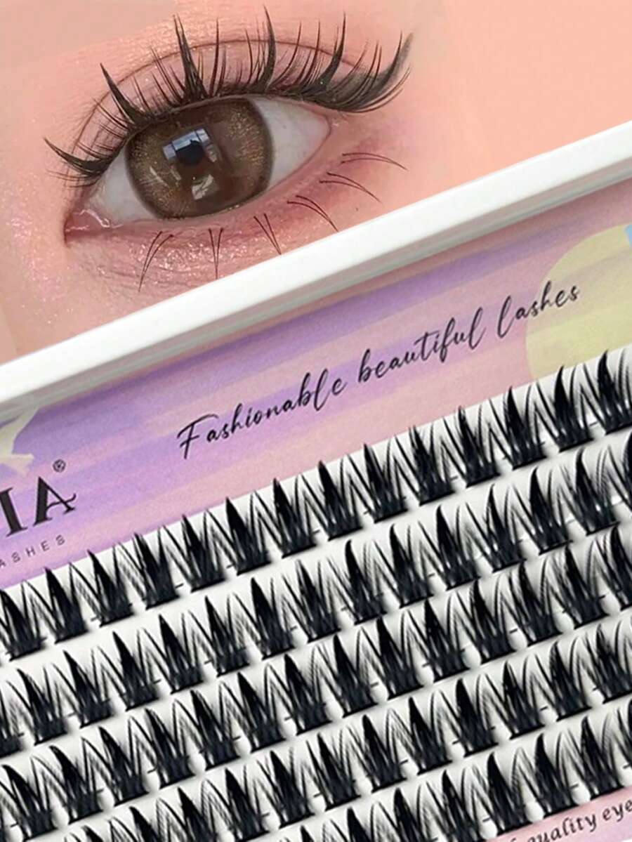 80Pcs D Curl Anime Wispy Eyelash Clusters 9-13mm Mix Length Cluster Eyelash Extensions Thick Volume Individual Lashes At Home Lash Clusters, Eyelash Clusters, Individual Eyelashes, Lashes, Fake Lashes