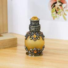 1pc 15ml Middle Eastern Style Glass Globe Bottle, Jewelry Design Fragrance/Essential Oil Refillable Decor Bottle, Elegant Home Decor Accessory, Vanity Decoration, Hand Wash Only, Refillable And Reusable, Women's Personal Care Item, Chic Fragrance Storage Bottle, Sophisticated Decor, High-End Quality, Fashionable Cosmetic Accessory, Lightweight And Portable Travel Refill Bottle (Empty Bottle Only)