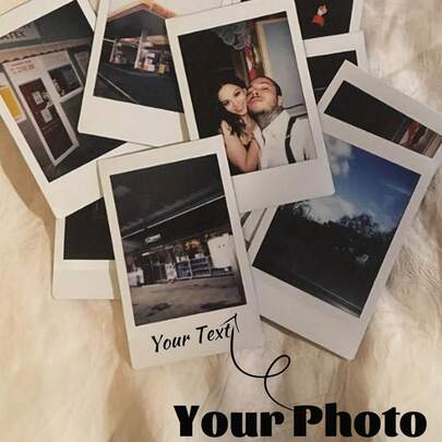 3/6/8/10pcs Customized Photos (3.4*2.1 Inches), Personalized Couple Photos, DIY Birthday & Anniversary Gift (Suitable For Both Men And Women), Valentine's Day Gift, Personalized Gift, Special Occasion Gift, Fashionable Souvenir, Elegant Stationery, High-Quality Printing, Mini Photo Printing, Commemorative Card, Suitable For Birthday, Anniversary | Ready-To-Frame Love Story Artwork. Gift For Her, Gift For Him, Couple Photos, Christmas Gift, Christmas Supplies ,For Family