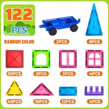 Magnetic Blocks, 40/64/100PCS Building Blocks, Magnets Building Set, STEM Construction Stacking Blocks & Montessori Learning Toy Gift For Kids 3+ Boys And Girls Preschool Kindergarden Toy, Mix Colors - Multicolor - View 16
