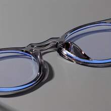 Vintage Round Anti-Blue Light Glasses Fashion Simple Style Unisex Campus Decorative Eyeglass Frames Relieve Eye Fatigue Computer Glasses - Màu đen sáng - Xem 10